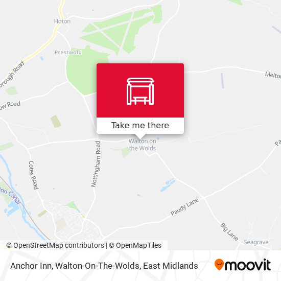 Anchor Inn, Walton-On-The-Wolds map