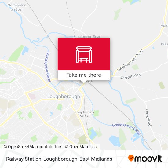 Railway Station, Loughborough map