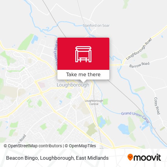 Beacon Bingo, Loughborough map