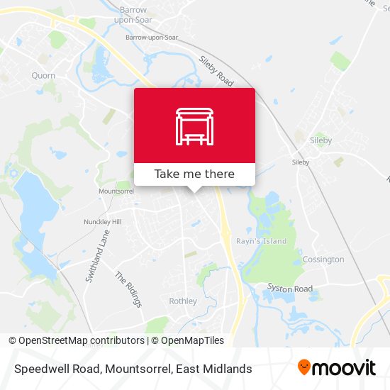 Speedwell Road, Mountsorrel map
