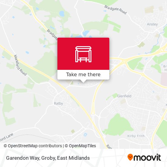 Garendon Way, Groby map