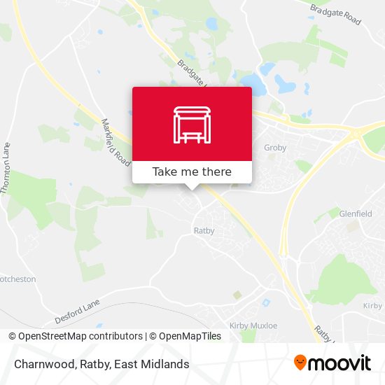 Charnwood, Ratby map
