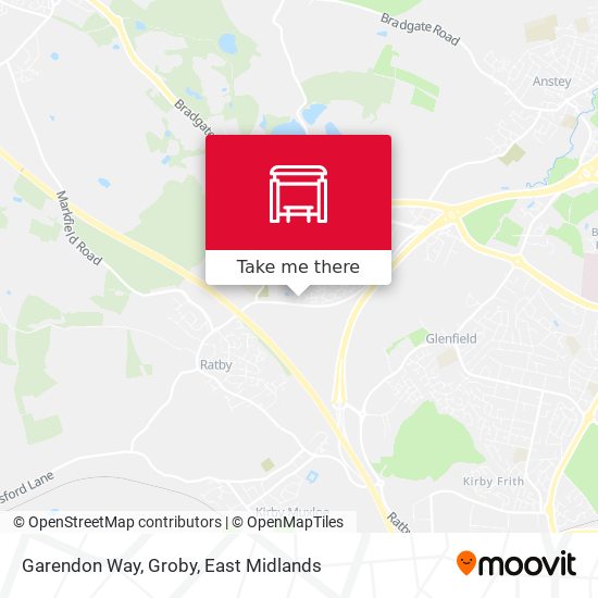 Garendon Way, Groby map
