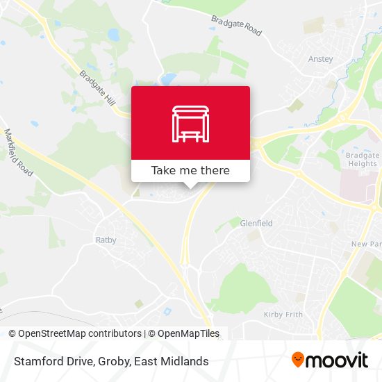 Stamford Drive, Groby map