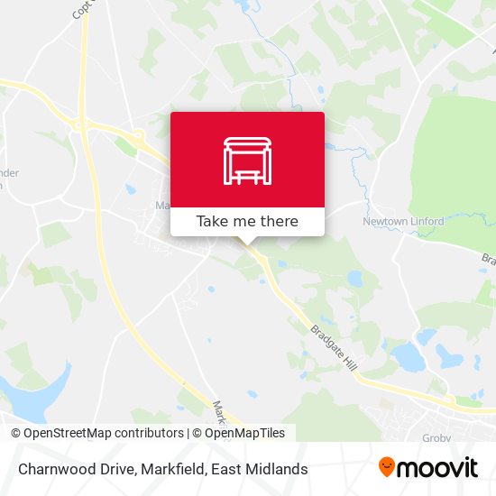 Charnwood Drive, Markfield map