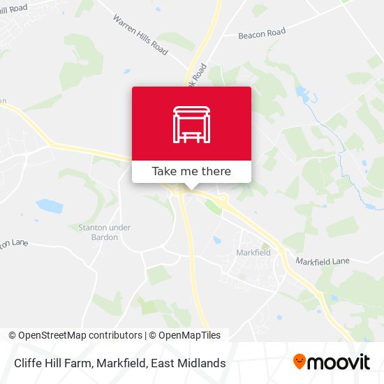 Cliffe Hill Farm, Markfield map