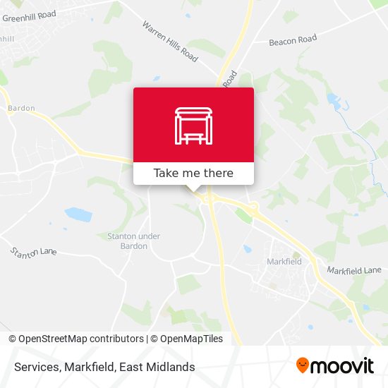 Services, Markfield map