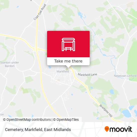 Cemetery, Markfield map