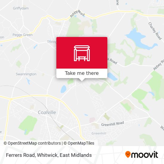 Ferrers Road, Whitwick map