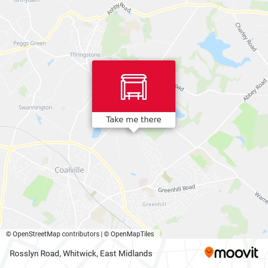 Rosslyn Road, Whitwick map