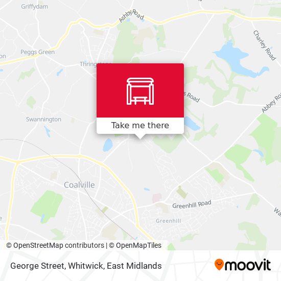 George Street, Whitwick map