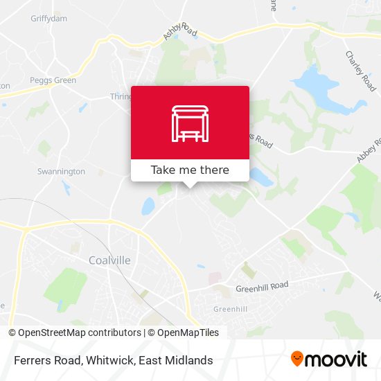 Ferrers Road, Whitwick map