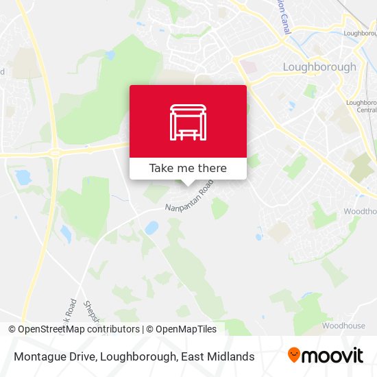 Montague Drive, Loughborough map