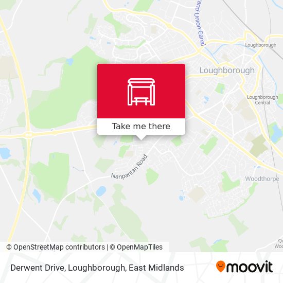 Derwent Drive, Loughborough map