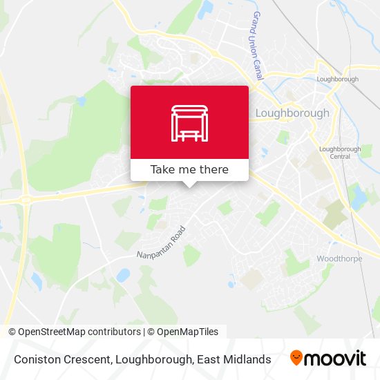Coniston Crescent, Loughborough map