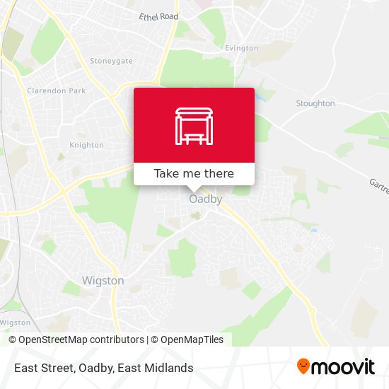 East Street, Oadby map