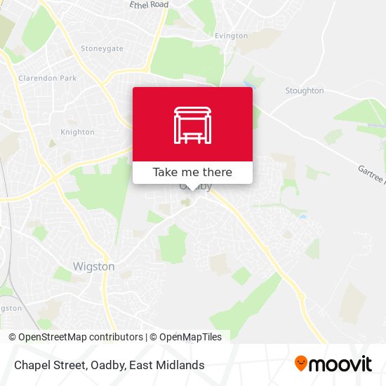 Chapel Street, Oadby map