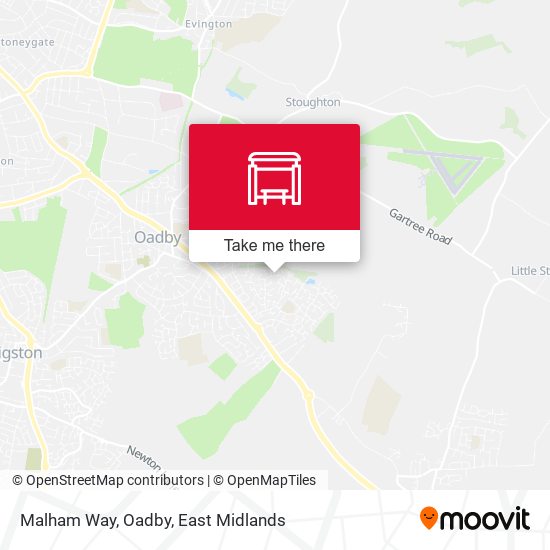 Malham Way, Oadby map