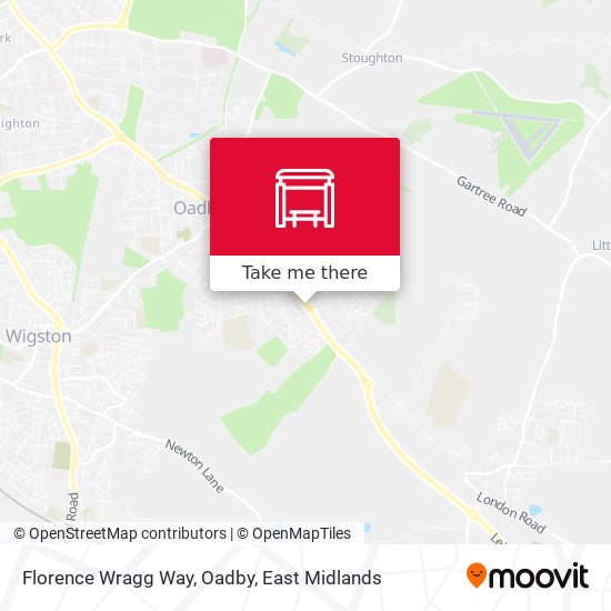 Florence Wragg Way, Oadby map