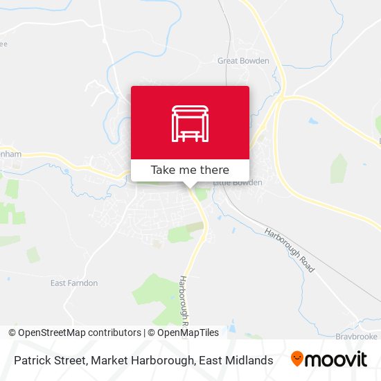 Patrick Street, Market Harborough map