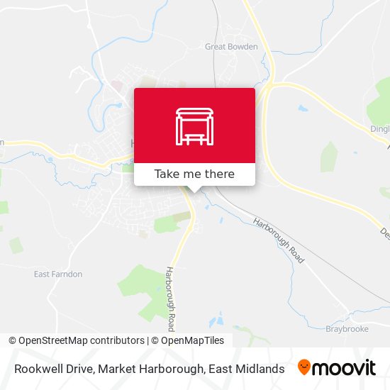 Rookwell Drive, Market Harborough map