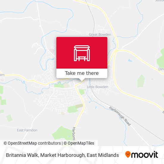 Britannia Walk, Market Harborough map