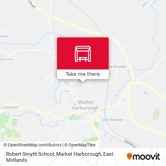 Robert Smyth School, Market Harborough map