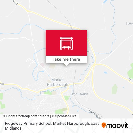 Ridgeway Primary School, Market Harborough map