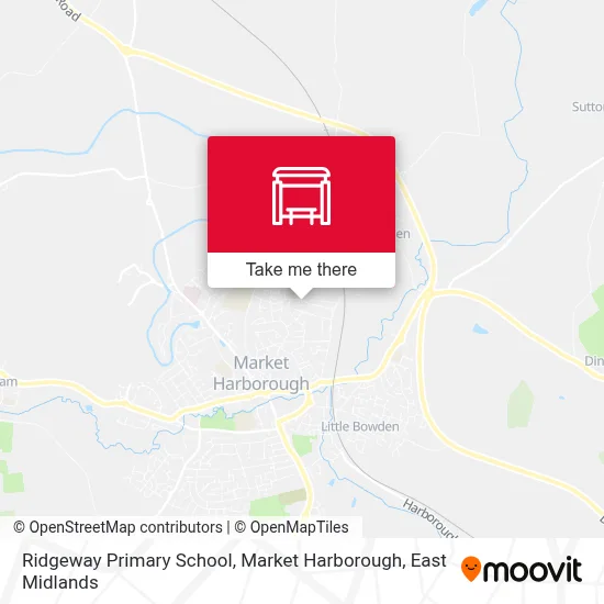 Ridgeway Primary School, Market Harborough map