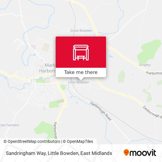 Sandringham Way, Little Bowden map