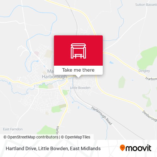 Hartland Drive, Little Bowden map