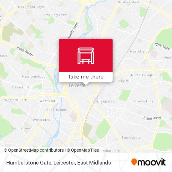 Humberstone Gate, Leicester map