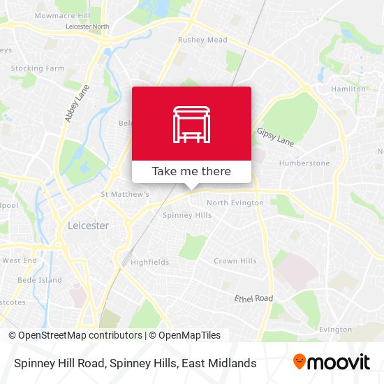 Spinney Hill Road, Spinney Hills map