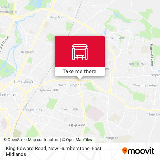 King Edward Road, New Humberstone map