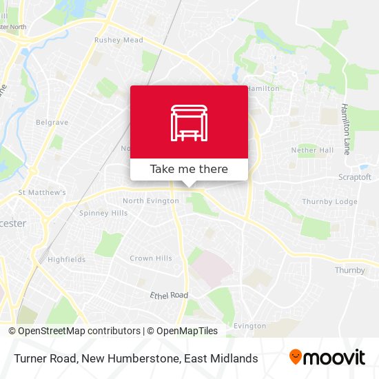 Turner Road, New Humberstone map