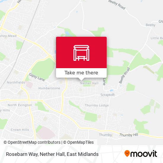 Rosebarn Way, Nether Hall map