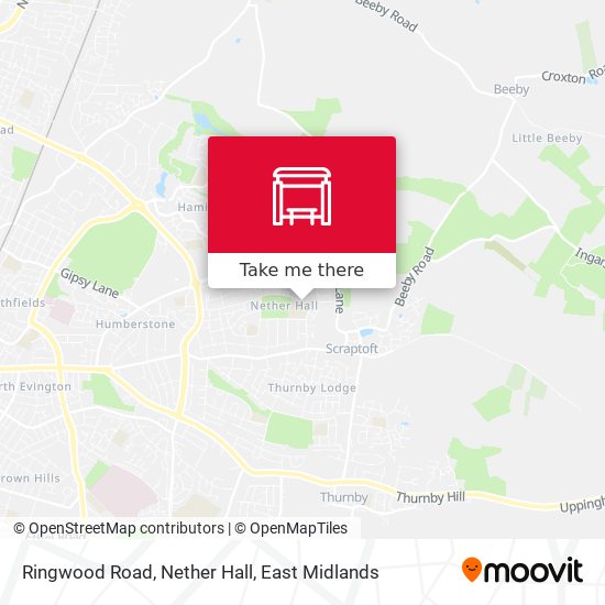 Ringwood Road, Nether Hall map