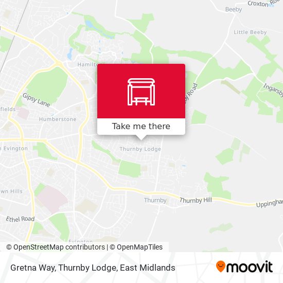 Gretna Way, Thurnby Lodge map