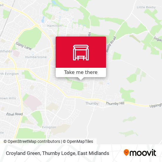 Croyland Green, Thurnby Lodge map