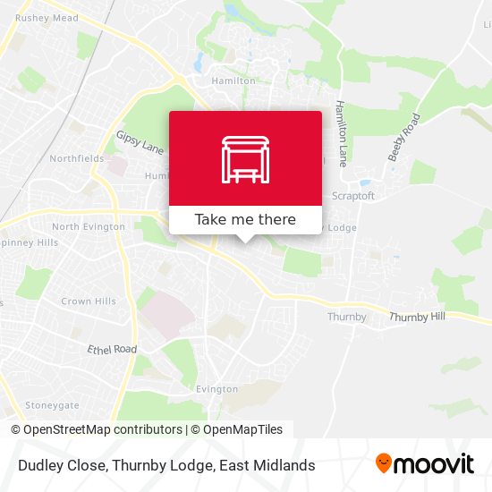 Dudley Close, Thurnby Lodge map