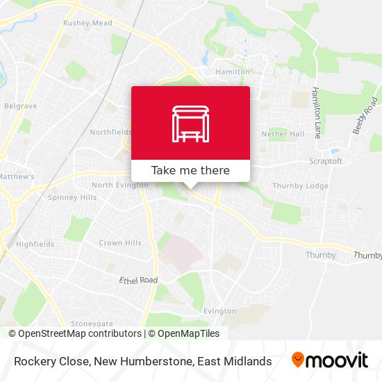 Rockery Close, New Humberstone map