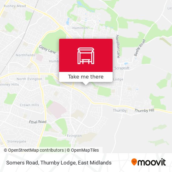 Somers Road, Thurnby Lodge map