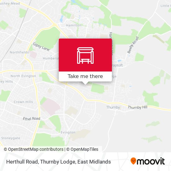 Herthull Road, Thurnby Lodge map