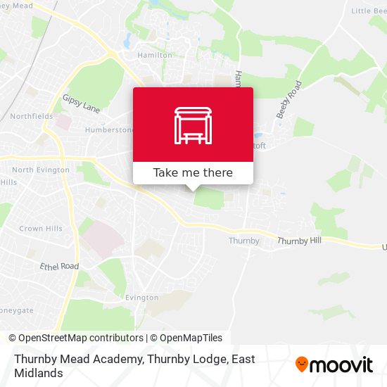 Thurnby Mead Academy, Thurnby Lodge map