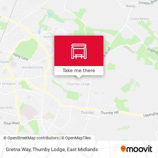 Gretna Way, Thurnby Lodge map