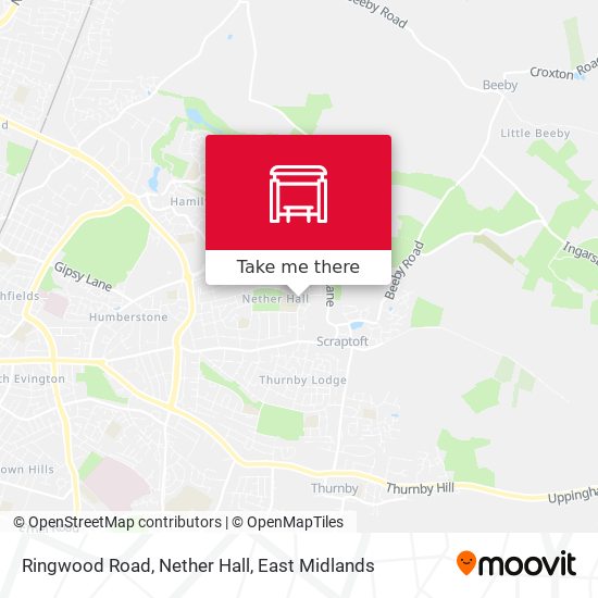 Ringwood Road, Nether Hall map