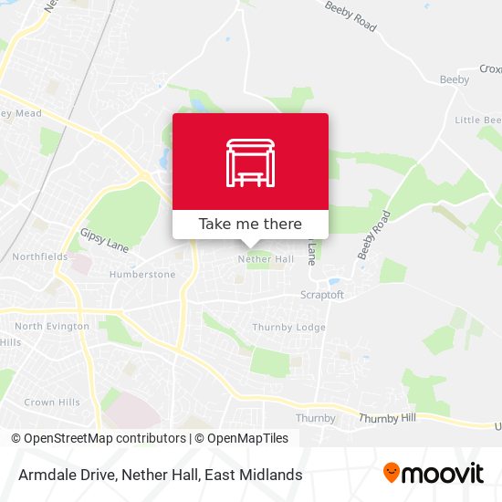 Armdale Drive, Nether Hall map