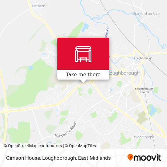 Gimson House, Loughborough map