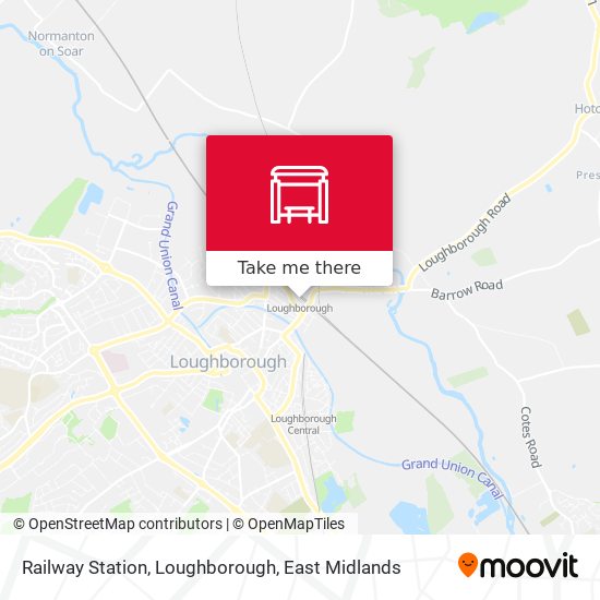 Railway Station, Loughborough map