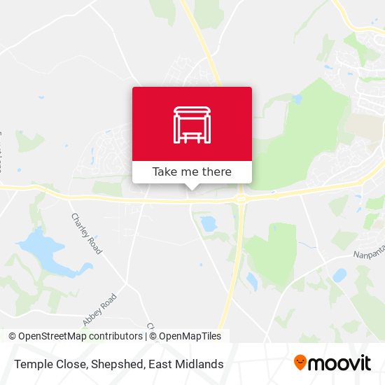 Temple Close, Shepshed map